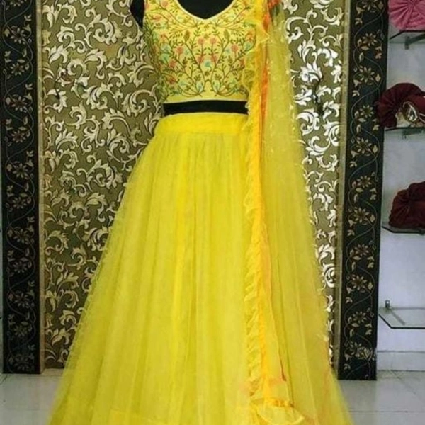 new latest new embroidery lehengha for women