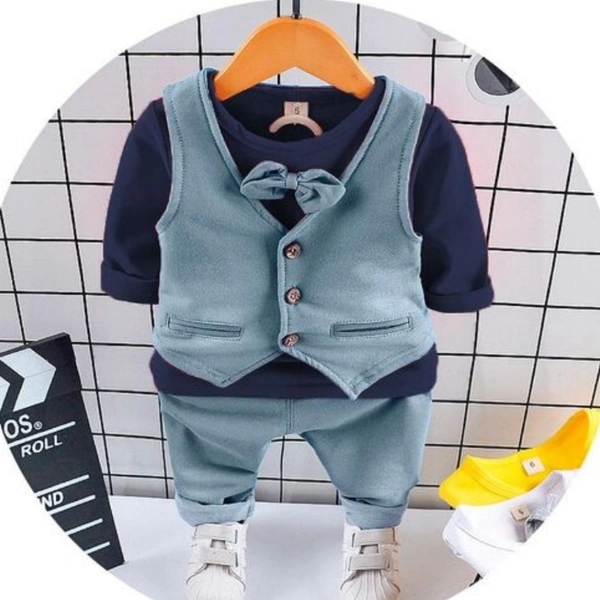 Boys'Top And Bottom Sets - Blue, 3-4 Years