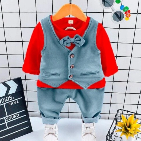 Boys'Top And Bottom Sets - White, 4-5 Years