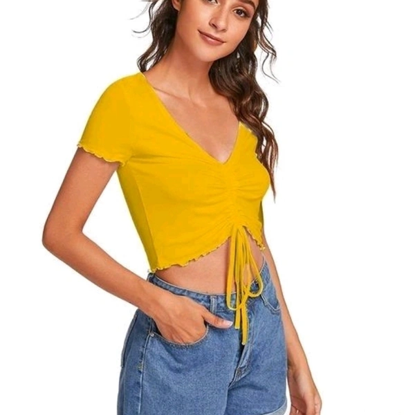 Pretty Latest Women Tops & Tunics - Red, XS