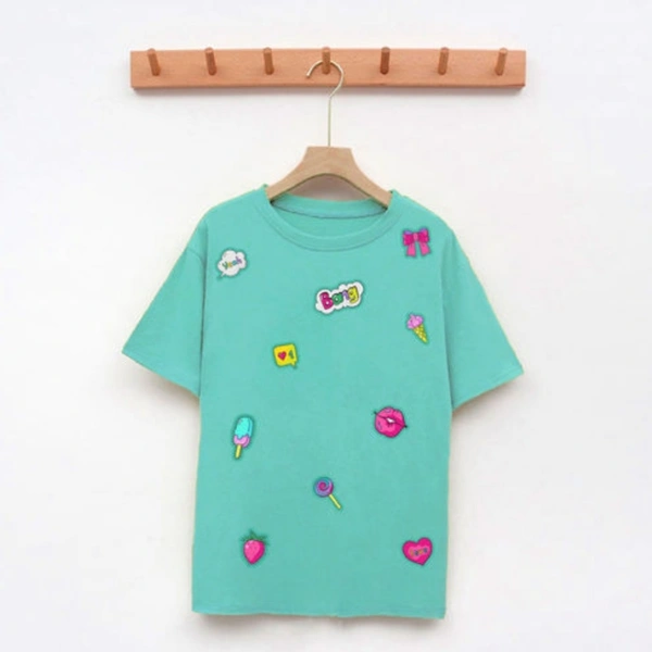 Trendy Graceful Women Tshirts - Peach, XS