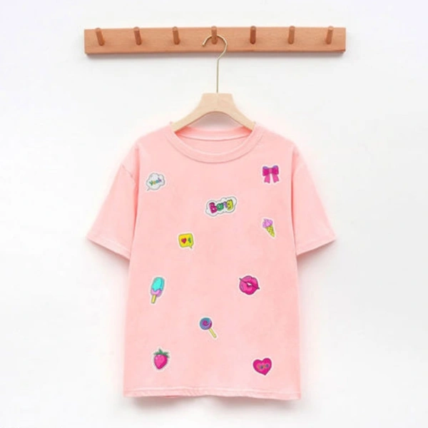 Trendy Graceful Women Tshirts - Yellow, L