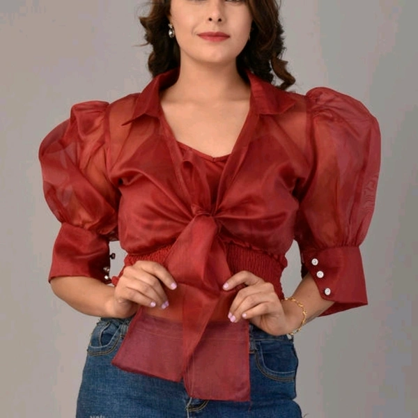 Trendy Ravishing Women Tops & Tunics - Green, S