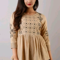 Classic Sensational Women Tops & Tunics - Peach, XL
