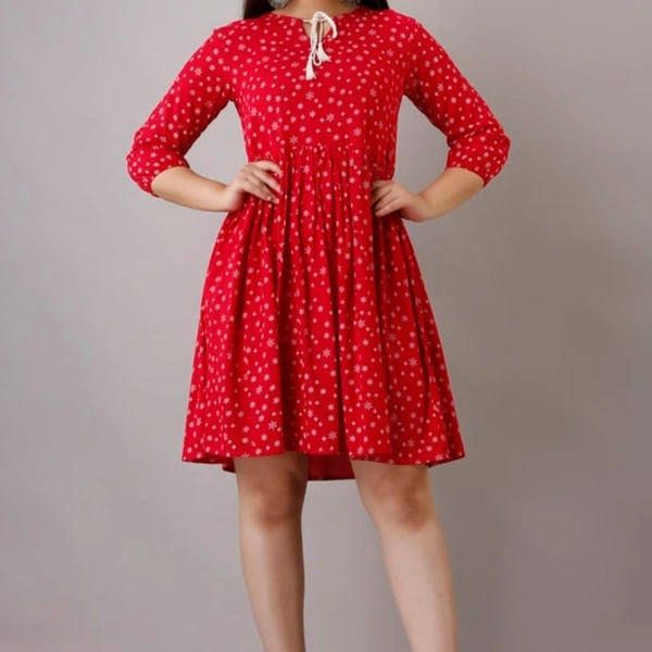 ftDiva Flared Tunic in Rayon - XL