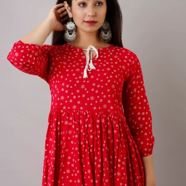 ftDiva Flared Tunic in Rayon - XXL