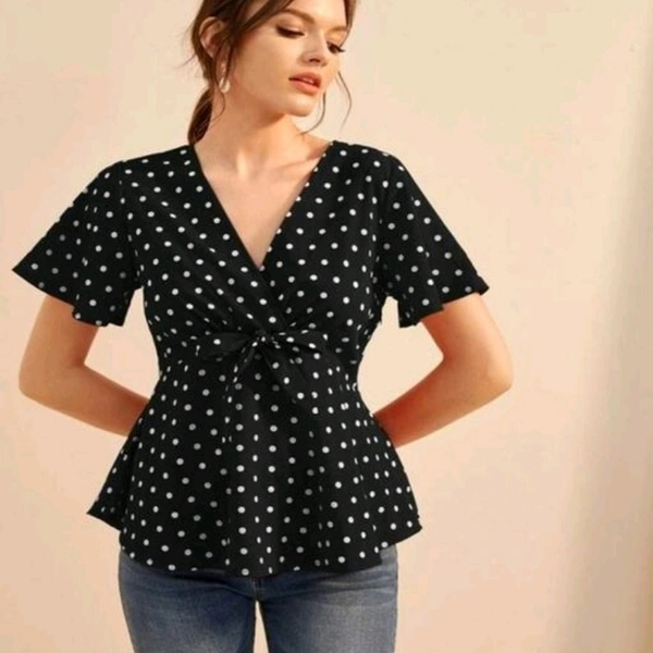Classy Graceful Women Tops & Tunics - White, XS