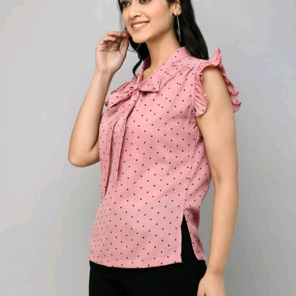 Classy Feminine Women Tops & Tunics - L