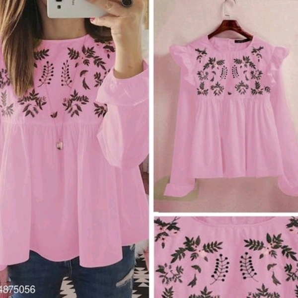Fancy Feminine Women Tops & Tunics - Green, L