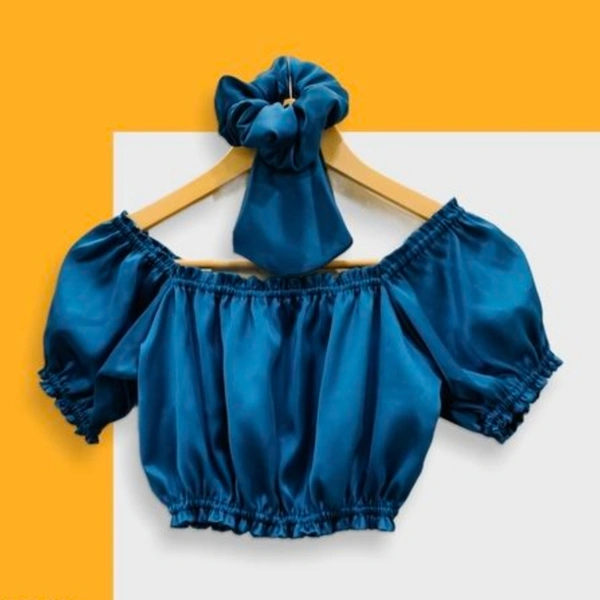Abstract fashion crop top  - XXS