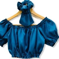 Abstract fashion crop top  - XXS