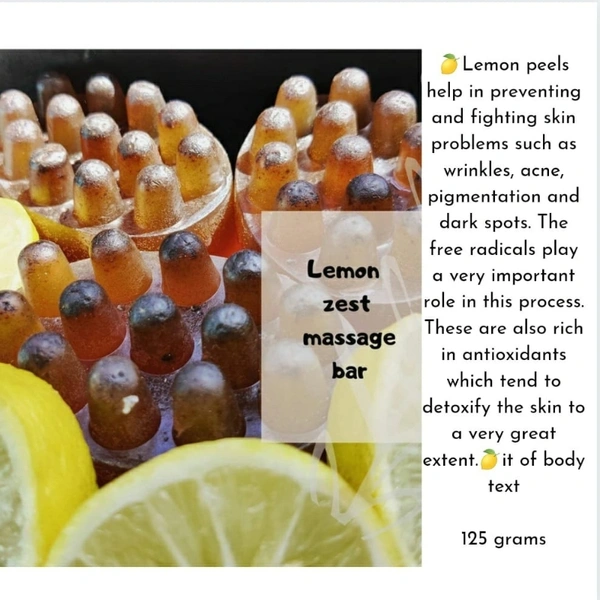 Lemon Massage Bar Soap - ONLINE PAYMENT ONLY☑️☑️IF YOU CHOOSE CASH ON DELIVERY DURING CHECKOUT THE ORDER WILL BE CANCELLED