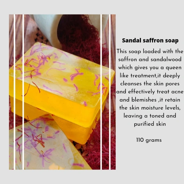 Sandal Saffron Soap - ONLINE PAYMENT ONLY☑️☑️IF YOU CHOOSE CASH ON DELIVERY DURING CHECKOUT THE ORDER WILL BE CANCELLED