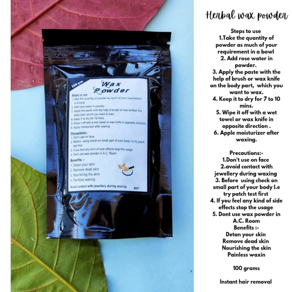 Herbal Wax Powder - ONLINE PAYMENT ONLY☑️☑️IF YOU CHOOSE CASH ON DELIVERY DURING CHECKOUT THE ORDER WILL BE CANCELLED