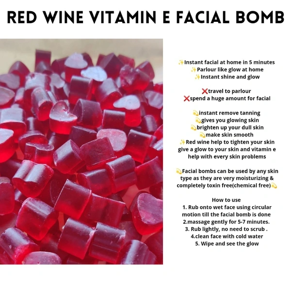 RED WINE VITAMIN E FACIAL BOMB - ONLINE PAYMENT ONLY☑️☑️IF YOU CHOOSE CASH ON DELIVERY DURING CHECKOUT THE ORDER WILL BE CANCELLED