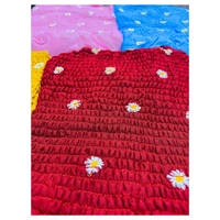 Sunflower embroidery dress♥️ - Red