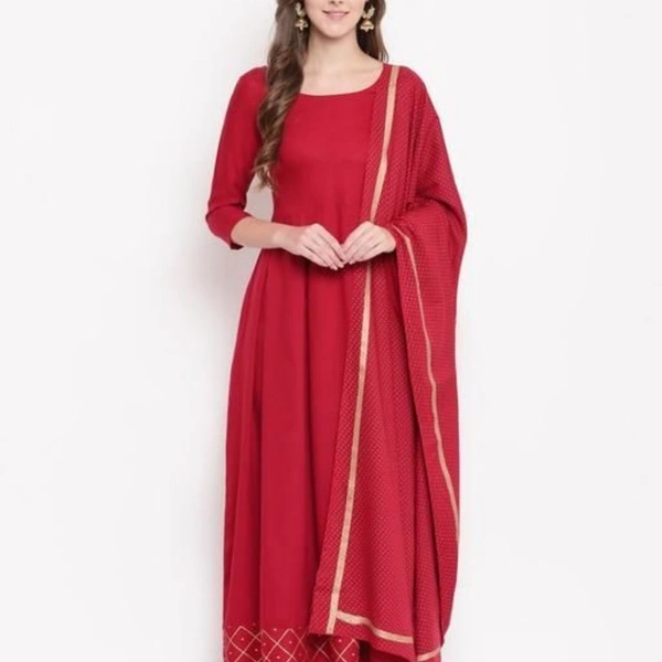 Long Anarkali Kurta with Dupatta - XXXL