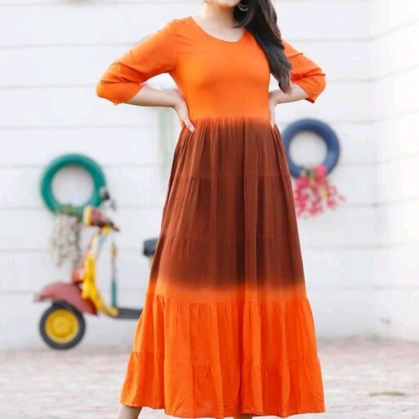 Jivika Sensational Kurtis - Orange, XXL