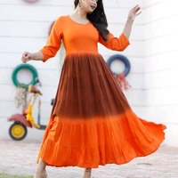 Jivika Sensational Kurtis - Orange, XXL