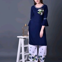 Chitrarekha Sensational Women Kurta Sets - Blue, S