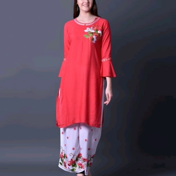 Chitrarekha Sensational Women Kurta Sets - Red, XXL