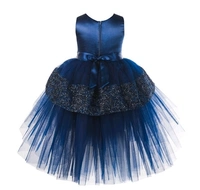 Toy Balloon Kids Navy Blue High Low Girls Party Wear Dress - 5-6 years