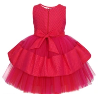  Toy Balloon Kids Pink High-Low Girls Party Wear Dress - 8-9 years