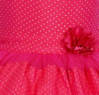  Toy Balloon Kids Pink High-Low Girls Party Wear Dress - 8-9 years
