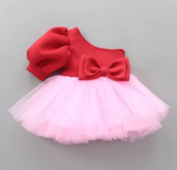 SIDE CUT SHOULDER FROCK - 1-2 years