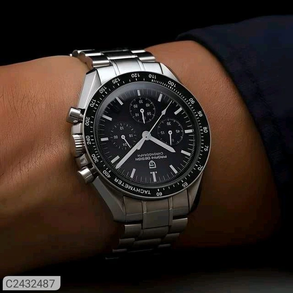 BD Men Silver Stainless Steel Strap Watch