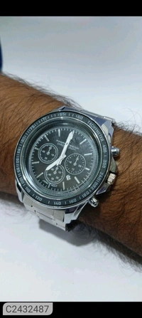 BD Men Silver Stainless Steel Strap Watch