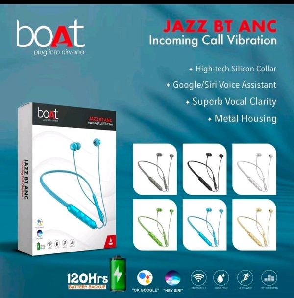 boAt rockerz jazz neckband - Black, All