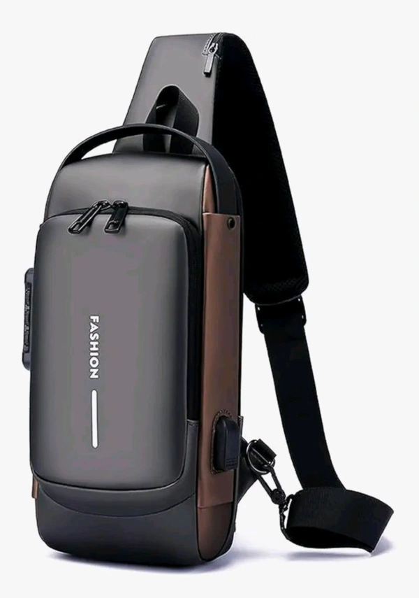 FASHION Waterproof Sling Bag - Black