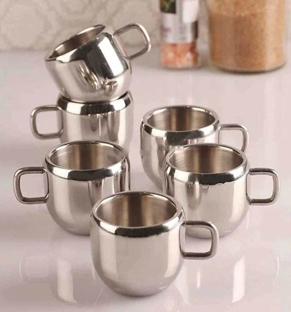 Stainless Steel Tea Cup Set