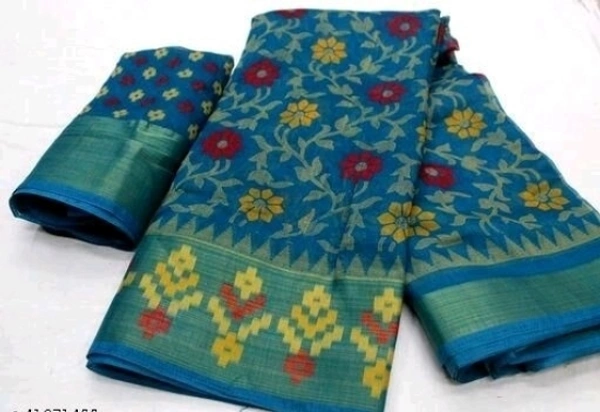 Printed Patola Cotton Blend Saree