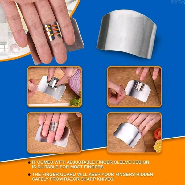 Stainless Steel Finger Guard - Gray