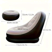 Inflatable Luxury Rest Sofa with Foot Rest