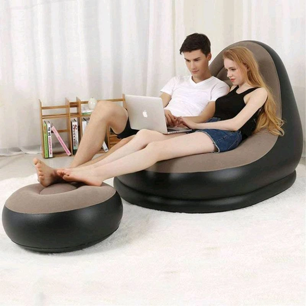 Inflatable Luxury Rest Sofa with Foot Rest