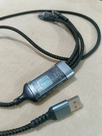 3 in 1 Metal Cable 100W - Black