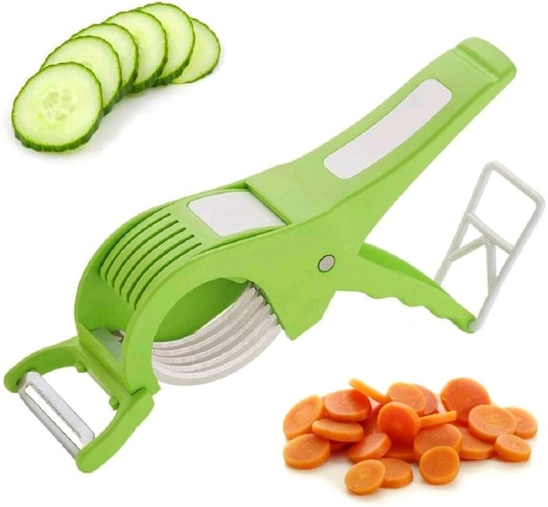 Cutter & Peeler Vegetable & Fruit 2 in 1 Sharp Stainless Steel 5 Blade