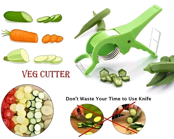 Cutter & Peeler Vegetable & Fruit 2 in 1 Sharp Stainless Steel 5 Blade