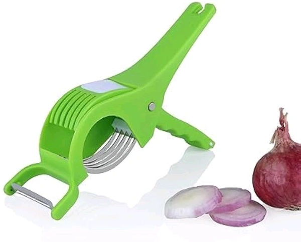 Cutter & Peeler Vegetable & Fruit 2 in 1 Sharp Stainless Steel 5 Blade