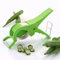 Cutter & Peeler Vegetable & Fruit 2 in 1 Sharp Stainless Steel 5 Blade