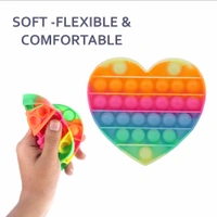 Heart Shaped Rainbow Pop It