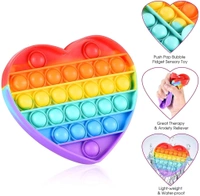 Heart Shaped Rainbow Pop It