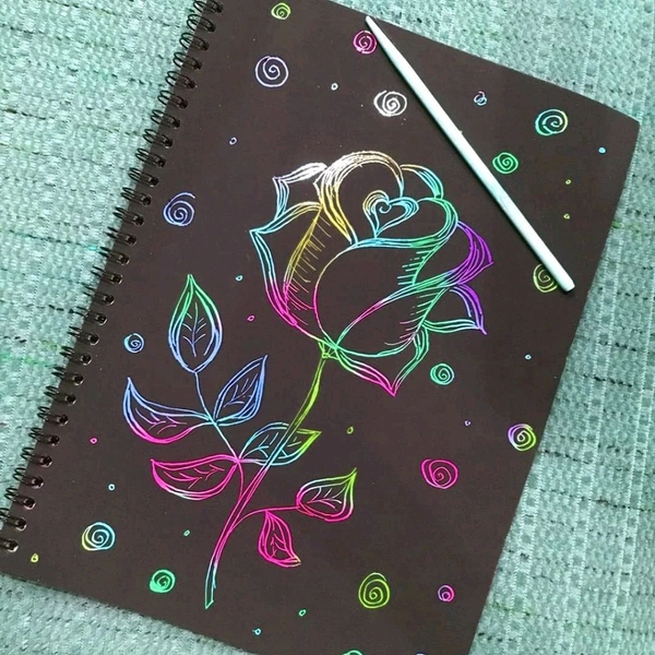 Craft Rainbow Art Scratch Note