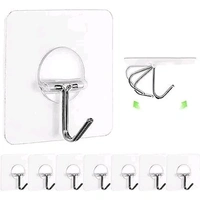 Large Stainless Steel Self Adhesive Wall Hooks - 9*7*4 cm