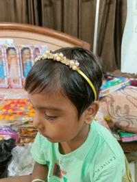 Fancy Hair Band - White, Free Size