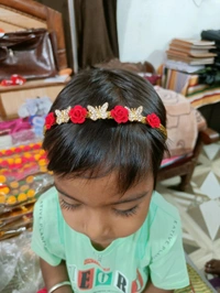 Fancy Hair Band - Free Size, Red