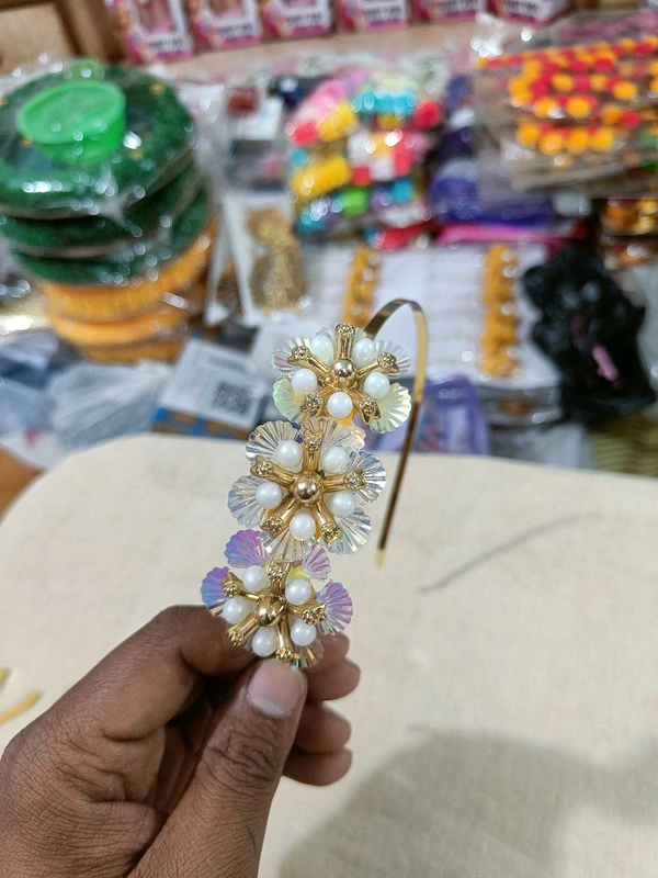 Fancy Hair Band - Free Size, Silver